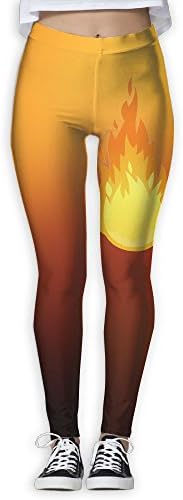 XiUHAJEDSS Women's Full-Length Printed Yoga Pants Pure Color