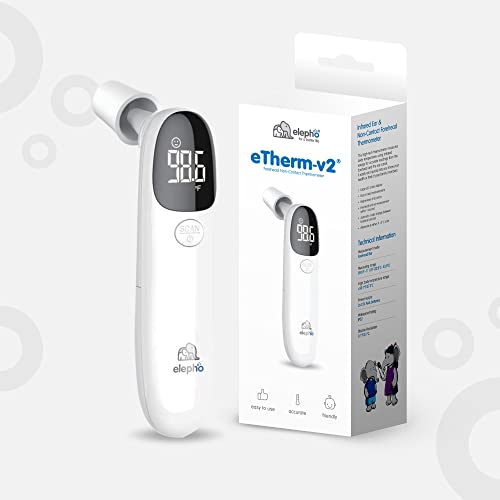 Elepho eTherm Ear & Forehead NonContact Thermometer Infrared & Digital