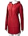 Regna X Women's Long Sleeve Casual Hoodie Dress With Kangaroo Pocket (10 Colors, Plus Size Available)