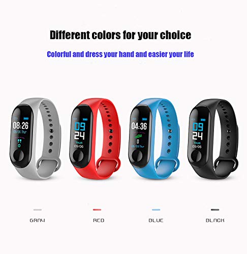 Fitness Tracker, Smart Wristband Heart Rate Monitor Activity Tracker with Connected GPS Tracker, Step Counter, Sleep Monitor, IP67 Waterproof Pedometer for Android and iOS Smartphone (Black)