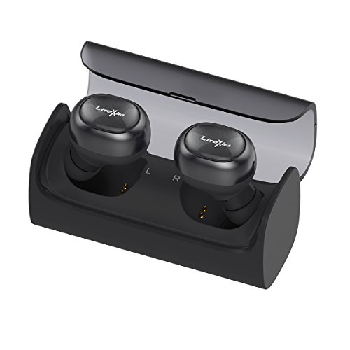 LiteXim True Wireless Earbuds TW-09 Mini Bluetooth Earphones V4.1 with Charging Box Sweatproof ,Bass Effect,Ergonomic Design Headphones for Sports,Work,Travel(Black)