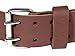 Leather Gold Tool Belt Leather | Padded 3 Inch Tool Belt | Genuine Grain Leather Work Belt 2107 with Double Prong Buckle and 2 Hole Rows | Comfortable Mesh and Foam Padding | Built Tough