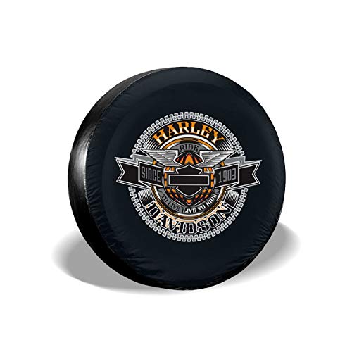 DGAGD Harley Davidson Tire Covers Has A Strong Waterproof Fabric For RV
