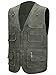 Alipolo Fishing Vest Men Athletic Outdoor Photo Journalist Hunting Travels Jacket Multiple Pockets Army Green US XXL/Label 5XL