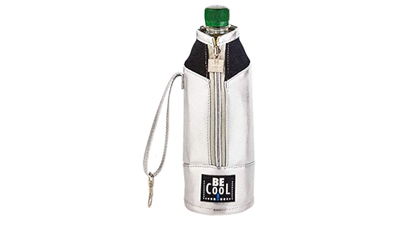 Be Cool Nevera para botellas (0,5 L), color plateado