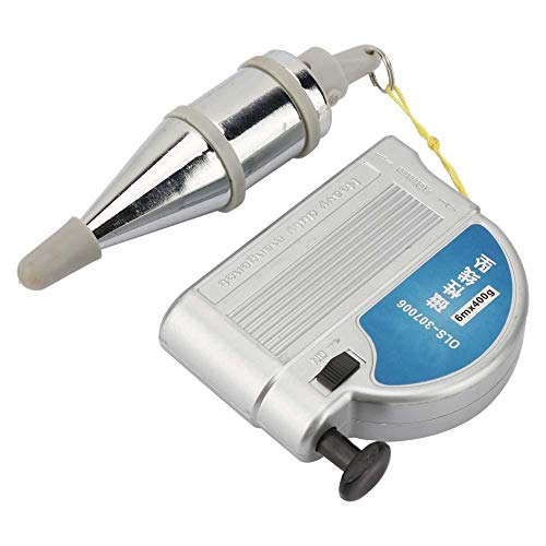 Magnetic Plumb Bob 10ft / 20ft Automatic Hanging Wire Hammer Plumb Bob Line Vertical Measuring Tool (6m) - Thumbnail 5