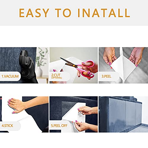 Furniture Protectors from Cats, Cat Scratch Deterrent Tape, 10 Pcs Double Sided Anti Scratching Sticky Tape, Training Tape - 5L (14\