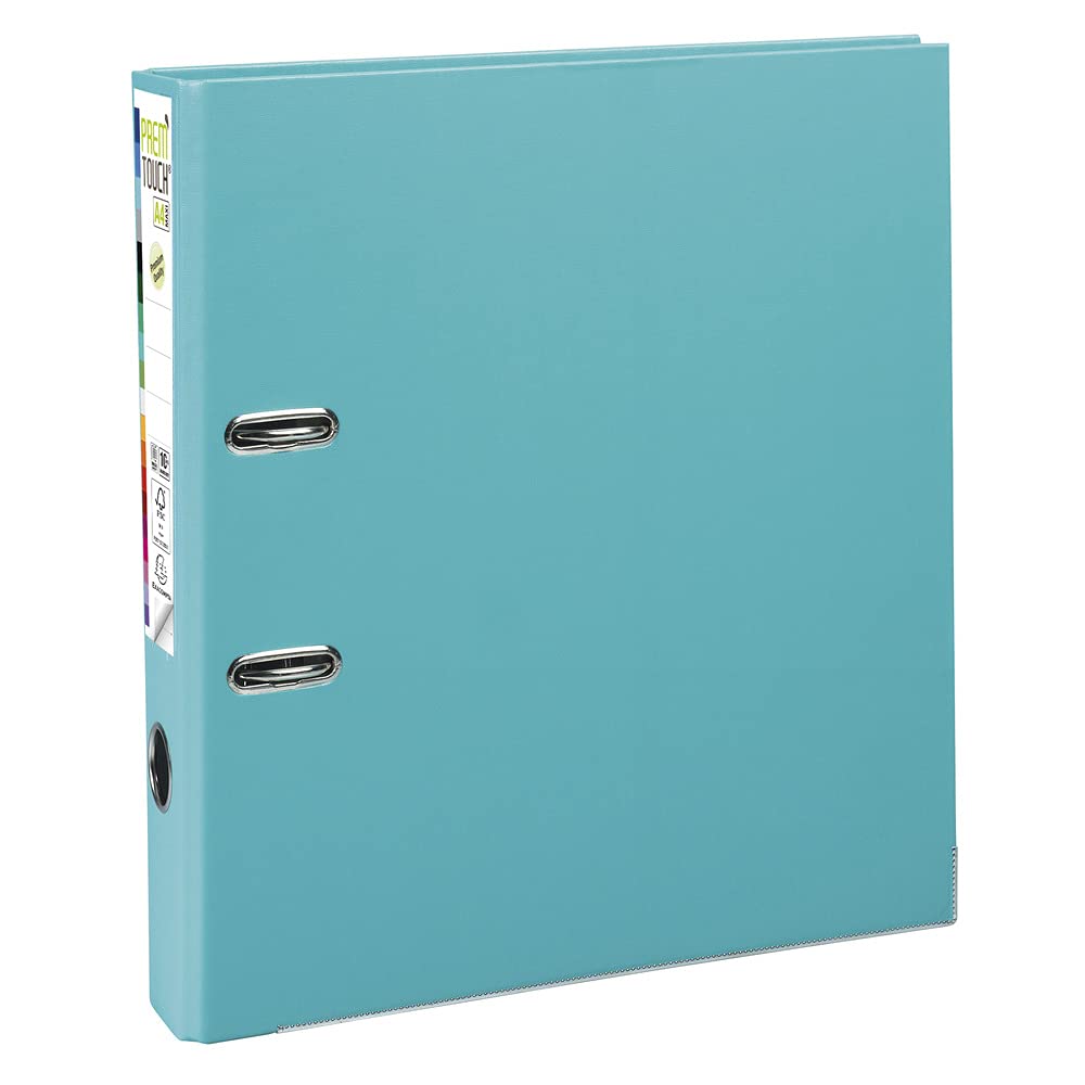 Exacompta - Ref 53103E - Prem'Touch PP Lever Arch File - 320 x 300mm in Size, 2 Rings, Can Hold A4+ Documents, 50mm Spine, 55mm Rings, FSC-Certified - Light Green Cover