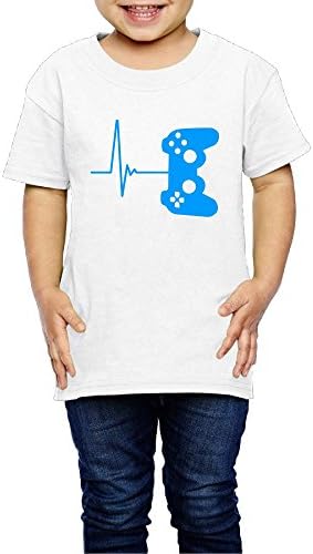 Heartbeat Of A Gamer Unisex Boys' Tee Shirts 2-6 Years