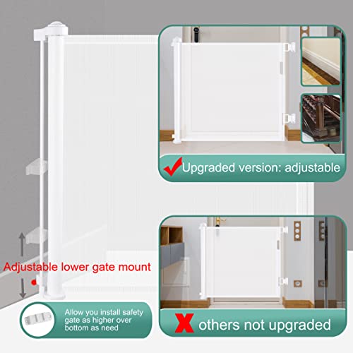 Retractable Baby Gate Dog Gate Wiscky Extra Wide Safety Gates for
