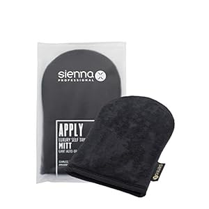 Sienna-X-Luxury-Self-Tan-Mitt-Tanning-Glove-Ideal-for-at-home-use-to-create-a-flawless-streak-free-fake-tanner-glow-Waterproof-reusable-machine-washable-double-sided-for-complete-control-Self-Tan-Mist Sienna X Luxury Self Tan Mitt. Double Sided Fake Tan Applicator For A Streak Free & Flawless Tan. Machine Washable…