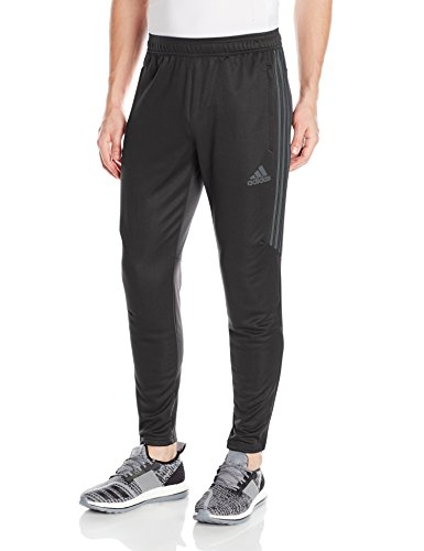 Adidas men s soccer tiro 17 pants, large, black/dark gr…
