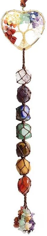Indoor Fountains & Accessories - Tree of Life 7 Chakra Stones Dream Catchers Healing Crystals Gifts Feng Shui Witchy Room Decor for Women Hangings for Curtain Cars
