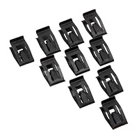 Mtsooning 10 Pcs Universal Auto Car Front Console Dash Dashboard Trim Metal Retainer Black