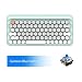 Mac Mechanical Keyboard Wireless, LOFREE Four Seasons Bluetooth Mechanical Keyboard Vintage Keyboard Retro Keyboard with Gateron Blue Switch and Rechargeable Battery (Blue)