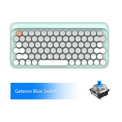 Bluetooth Mechanical Keyboards, LOFREE Four Seasons Retro Vintage Mechanical Keyboard with Gateron Blue Switch/White LED Backlit/USB Wired, Wireless Gaming Mechanical Keyboard for Mac Windows Bluetooth Mechanical Keyboards, LOFREE Four Seasons Retro Vintage Mechanical Keyboard with Gateron Blue Switch/White LED Backlit/USB Wired, Wireless Gaming Mechanical Keyboard for Mac Windows
