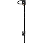 D&amp;D TECHNOLOGIES QB224 Q-Bolt Drop Bolt, Padlockable with Padlock Storage Feature, for Square Post Wood &amp; Vinyl Gates, 24" Length