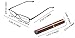 SOOLALA Lightweight Compact Reader Reading Glasses Reader w/Pen Clip Tube Case, BlackBrown, 1.5D
