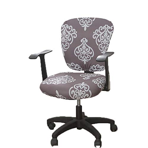 wonderfulwu Stretch Chair Covers Spandex Office Computer Chair Cover Removable Washable Rotate Swivel Chair Protective Covers