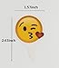 Jefferson Emoji Cupcake Toppers and Emoji Party Decorations and Supplies (Pack of 48)