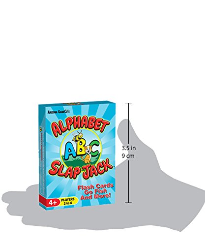 Alphabet Slap Jack, a 4-in-1 ABC Letter Learning Game (Slap Jack, Go Fish, Alphabet Flash Cards, and Other Fun Preschool Letter Games)