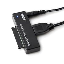 Anker USB 3.0 to SATA 3ft Converter Adapter Cable for 2.5 inch/3.5 inch Hard Drive Disk HDD and SSD, Power Adapter included