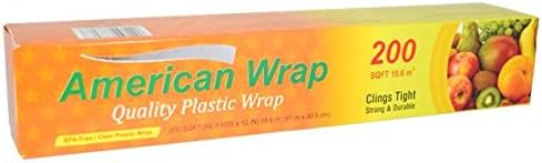 200 sq ft American Wrap Quality Plastic Wrap