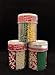Bakers Corner Assorted Holiday Sprinkles for Christmas Cookie and all Baking Decorating 6 Cell Jar 6.7 oz