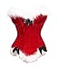 bslingerie® Sexy Christmas Mrs. Claus Costume Bustier Corset Top