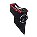 niceEshop(TM) Console Side Pocket, Leather Car Seat Gap Catcher with Coin Organizer and Cup Holder, Black and Red, 1Pcs, Right