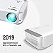 Projector, DracoLight 2020 6000 Lux Video Projector 50000 Hours Lamp Life Support 1080P Full HD, Compatible with Fire TV Stick, PS4, HDMI, VGA, AV and USB for Home Theater, Office Presentations