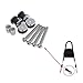 HDBUBALUS Motorcycle Backrest Sissy Bar Mounting Docking Hardware Set Fit for Harley Sportster 883 1200 2004-2017