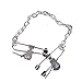 Fetish Nipple Clamps Hand Pressure Clips with Metal Chain Breast Labia Clips Clit Clamp