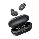 Dudios True Wireless Earbuds, Bluetooth 5.0 Free Mini Earphone with 7.2mm Enhanced Drivers(Smart Touch, Easy-Pair, Built-in Mic, 15 Hours Playtime) (Black)