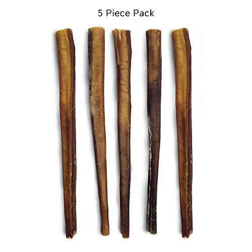 Jack&Pup 12inch Premium Grade Odor Free Bully Sticks Dog Treats [EXTRA