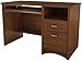 South Shore Computer Desk with 2 Drawers and Keyboard Tray, Sumptuous Cherry