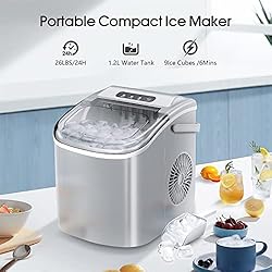 AGLUCKY Ice Makers Countertop,Portable Ice Maker