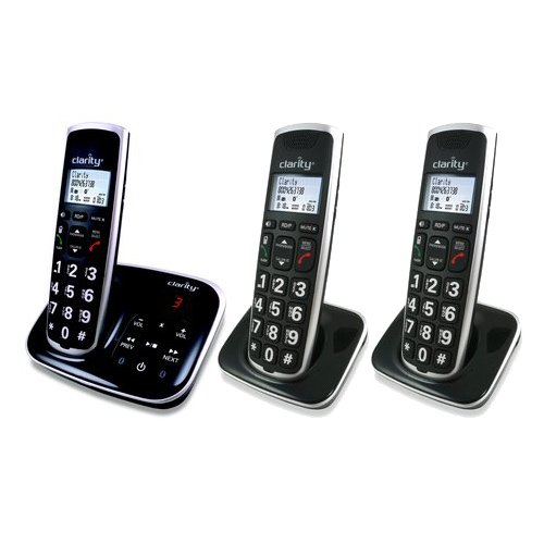 Clarity BT914 Severe Hearing Loss Cordless Phone with 2 BT914HS Expandable Handsets