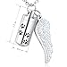 XIUDA Urn Ashes Cylinder Pendant with Angel Wing Charm Necklaces Pendant Cremation Jewelry