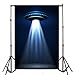 AOFOTO 3x5ft UFO Backdrop Flying Saucer Photography Background Science Fiction Alien Invasion Spacecraft Kid Boy Child Artistic Portrait Photo Shoot Studio Props Video Drop Vinyl Wallpaper Drape