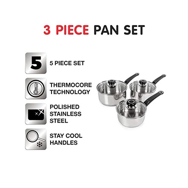 Morphy-Richards-Equip-3-Piece-Pan-Set-Stainless-Steel-Set-of-3 Morphy Richards 970003 Equip 3 Piece Pan Set-Stainless Steel, Set of 3