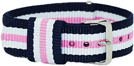 NATO Nylon Premium Ballistic Straps Canvas Straps with Stainless Steel Buckle(18mm,20mm,22mm）