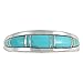 925 Sterling Silver Ring with Genuine Turquoise Size 5 to 11
