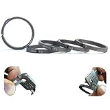 BANG TI Titanium Nail-Saving Flexible Keyring (K2, 32mm/1.26", 5-pack)