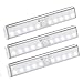 [3 PACK] OxyLED 10 LED Motion Sensing Closet Lights, DIY Stick-on Anywhere Portable 10-LED Wireless Cabinet Night/ Stairs/ Step Light Bar with Magnetic Strip