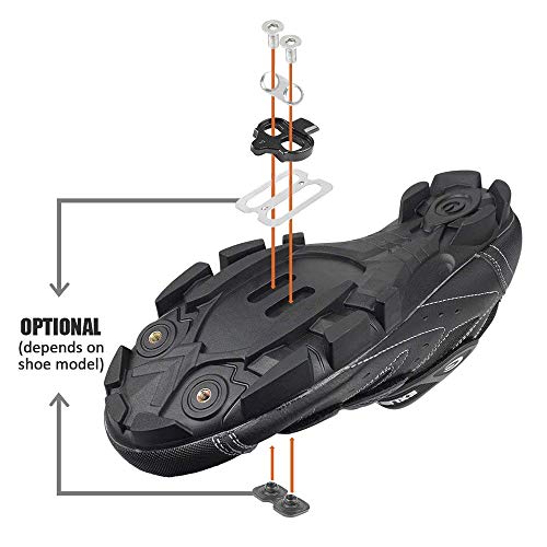 alextreme Bike Cleats,Bike Cleats for Shimano SPD - Spinning, Indoor Cycling & Mountain Bike Cleat Set,Bicycle Pedal Buckle - Thumbnail 4