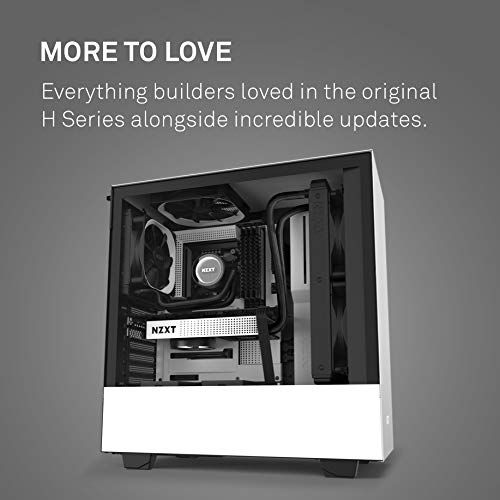 NZXT H510 - CA-H510B-W1 - Compact ATX Mid-Tower PC Gaming Case - White/Black & Seagate BarraCuda 2TB Internal Hard Drive HDD  3.5 Inch SATA 6Gb/s 7200 RPM 256MB Cache 3.5  Frustration Free Packaging