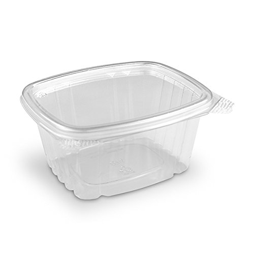Riverbend Industrial Food Grade Safe Disposable Plastic Deli Storage Container with Hinged
