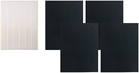 HEPA Filter and 4 Carbon Pre-filters Set for Winix 115115 Replacement Filter A Compatible with 6300, P300, 5300, 5300-2, 6300-2, and C535 Air Purifiers