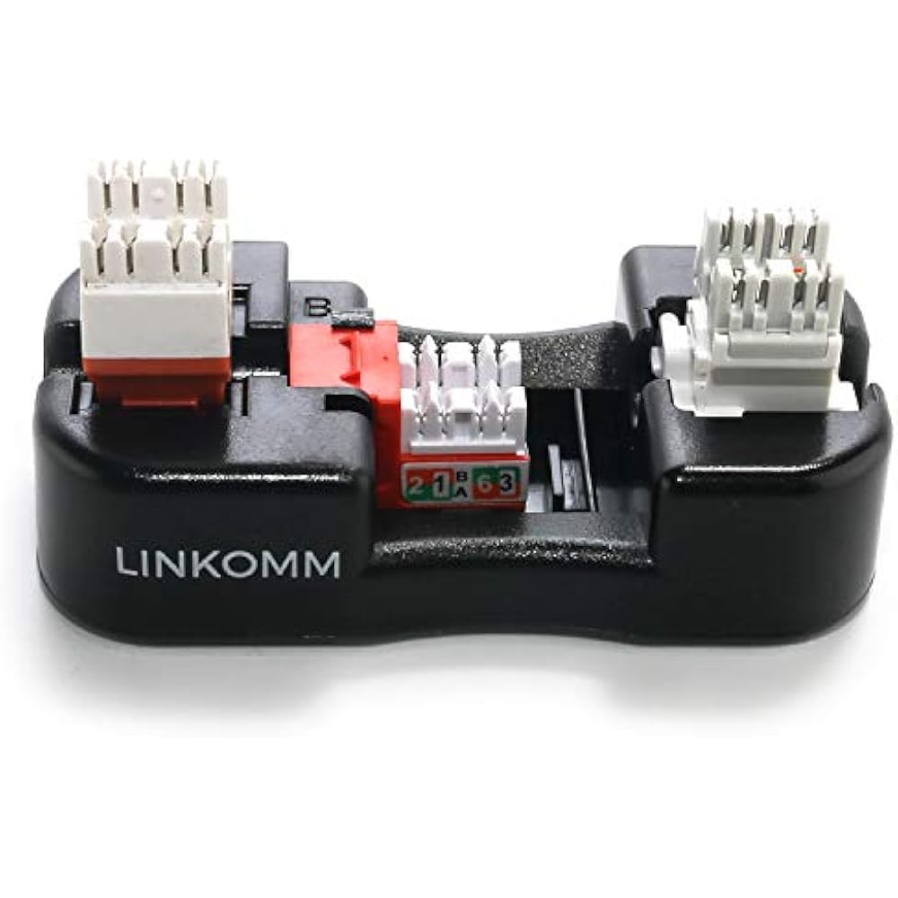 Keystone Jack Punch Down Termination Palm Holder Stand, Black eBay